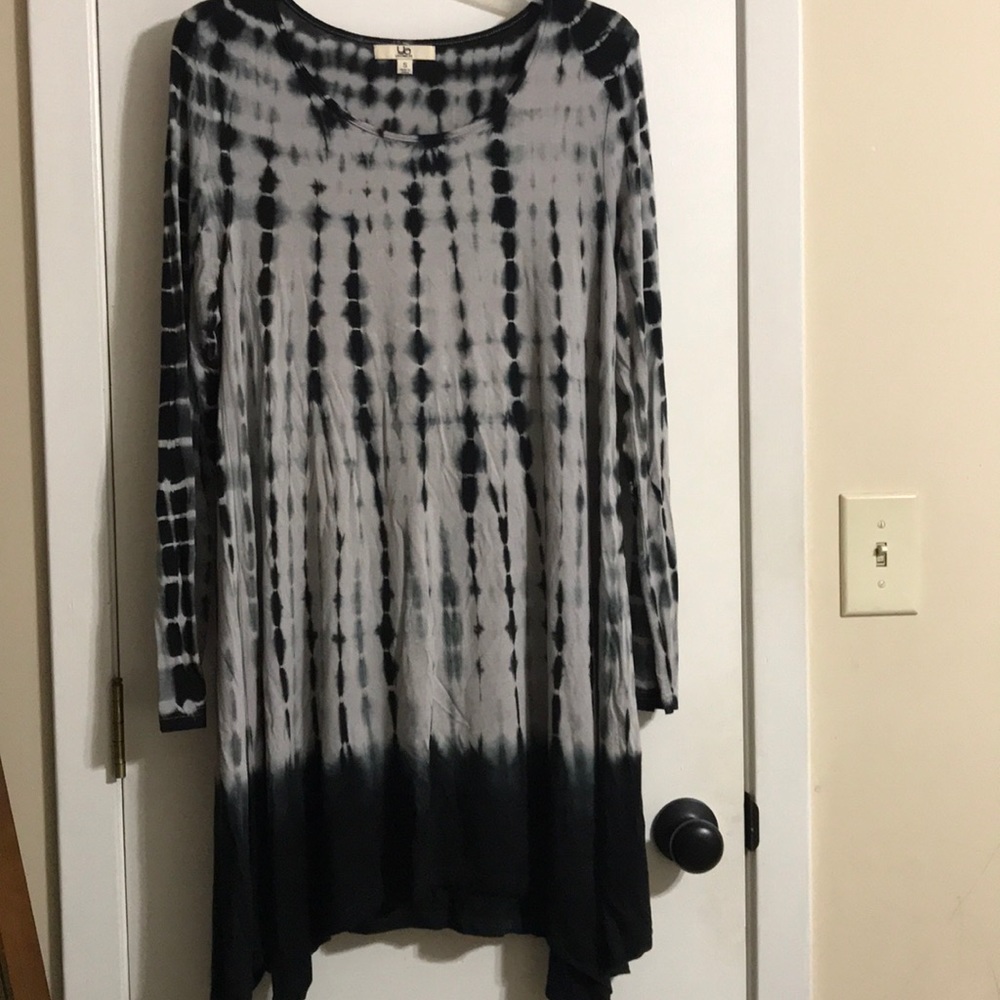 ya LOS ANGELES tie dye long sleeve tunic/dress